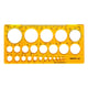 Afbeelding van Aristo AR-5031 cirkelsjabloon | 1 - 36 mm | 25 cirkels