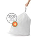 Simplehuman vuilniszakken | met trekband | code H | 35 liter | 20 stuks | SI699NA3191