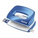 Leitz 50601036 WOW mini perforator | metaal | metallic blauw | 2-gaats | tot 10 vel | LEI50601036