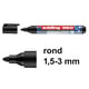 Edding 360 whiteboard marker | zwart | ronde punt | 1,5 - 3 mm | EDD4-360001