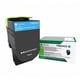 Afbeelding van Lexmark 71B2HC0 toner cartridge cyaan hoge capaciteit (origineel)