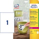 Afbeelding van Avery Zweckform L4775REV-20 weerbestendige etiketten | afneembaar | 210 mm x 297 mm | 20 etiketten