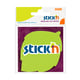 Afbeelding van Stick'n Die-Cut notes bladeren | 70 x 70 mm | neon-groen | 50 vel