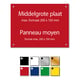 Posthumus gegraveerde naamplaat | kunststof | met schroeven | 200 x 150 mm | POST613512