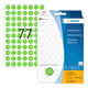 Herma 2235 multifunctionele etiketten | 13 mm | groen | 2464 etiketten | HER2235