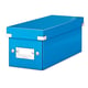 Leitz 6041 WOW CD opberg box | PP gelamineerd hardboard | blauw metallic | LEI60410036