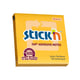 Afbeelding van Stick’n memoblok | 360 graden lijmrand | 76 x 76 mm | goudgeel | 100 vel