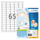 Herma Premium 4254 permanent hechtende etiketten | A4 | 38,1 x 21,2 mm | wit | 6.500 etiketten | HER4254