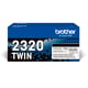 Afbeelding van Brother TN-2320BK toner cartridge zwart 2 stuks (origineel)