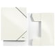 Leitz 3982 WOW 3-klepsmap | A4 | PP gelamineerd papier | metallic wit | tot 250 bladen | LEI39820001