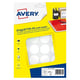 Avery Zweckform PET30W markeringspunten | 30 mm | wit | 240 etiketten | AVEAV-PET30W
