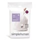 Simplehuman vuilniszakken | met trekband | code T | 3 liter | 40 stuks | SI699NA0489