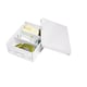 Leitz 6057 WOW kleine opbergdoos | PP gelamineerd hardboard | wit metallic | 1 stuk | LEI60570001