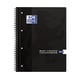Oxford 400075531 collegeblok | A4+ | gelinieerd | zwart | 4-gaats | 90 vel | 5 stuks | OXF400075531