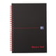 Afbeelding van Oxford Black ’n Red spiraalblok | A5 | elastieksluiting | geruit | 90 grams | 70 vel