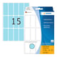 Afbeelding van Herma 2413 multifunctionele etiketten | 20 x 50 mm | blauw | 480 etiketten