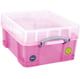 Really Useful Box opbergdoos | polypropyleen | transparant roze | 18 liter | UB18TPX