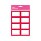 Kangaro K-58135 boeketiketten | rood/wit | 24 stuks | KANK-58135
