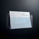 Sigel SI-LH118 wandfolderhouder | A4 liggend | acryl | transparant | 1 vak | SIGSI-LH118