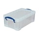Afbeelding van Really Useful Box opbergdoos | polypropyleen | transparant | 9 liter (tweede kans)