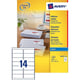 Avery Zweckform J8163-100 adresetiketten | 99,1 mm x 38,1 mm | 1400 etiketten | AVEJ8163-100