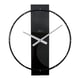 Afbeelding van NeXtime wandklok | hout/staal | zwart | 50.8 x 58.2 x 4.3 cm