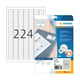 Herma 8830 inkjet etiketten | A4 | 25,4 x 8,5 mm | wit | 5600 etiketten | HER8830