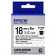 Afbeelding van Epson LK-5TBN tape zwart op transparant 18mm (origineel)
