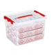Afbeelding van Sunware Q-line opbergdoos voor kerstversiering | transparant | 22 liter | 60 kerstballen (tweede kans)