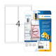 Afbeelding van Herma 8019 transparante etiketten | A4 | 99,1 x 139 mm | glashelder | 100 etiketten