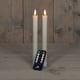 Anna Collection Led Dinerkaars | 23 cm | ivoor | 3D vlam | 2 stuks | AN861NA2134
