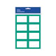 Kangaro K-58133 boeketiketten | groen | 24 stuks | KANK-58133