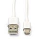 Afbeelding van Goobay USB-A naar USB-C kabel | wit | 3 meter