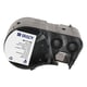 Afbeelding van Brady M5-117-499 nylonweefsel labels zwart op wit | 12,7 mm x 25,4 mm (origineel)