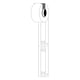 Afbeelding van Brady M6-10x60-7598-WT polyurethaan tags wit | 10 mm x 60 mm (origineel)