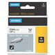 Afbeelding van DYMO S0718300 / 18055 IND Rhino tape krimpkous zwart op wit 12mm (origineel)