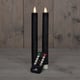Anna Collection Led Dinerkaars | 23 cm | zwart | bewegende vlam | 2 stuks | AN861NA3995