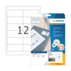 Herma 4823 inkjet etiketten | A4 | 97 x 42,3 mm | wit | 300 etiketten | HER4823
