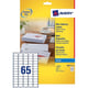 Afbeelding van Avery Zweckform J8651-10 adresetiketten | 38,1 mm x 21,2 mm | 650 etiketten