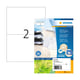 Herma 10737 gerecyclede universele etiketten | A4 | 210 x 148 mm | wit | 160 etiketten | HER10737