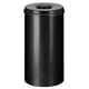 Vepabins Vlamdovende papierbak | rvs | zwart | 50 liter | VEP31002009