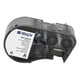 Afbeelding van Brady M4C-250-414 polyester klitmateriaal labels zwart op wit | 6,35 mm x 3,66 m (origineel)
