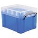Really Useful Box opbergdoos | polypropyleen | transparant blauw | 3 liter | UB3LCBL