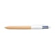 BIC 4 Colours Wood balpen | blauw/zwart/rood/groen | BIC508964