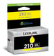Afbeelding van Lexmark 14L0177E nr. 210XL inktcartridge geel hoge capaciteit (origineel)