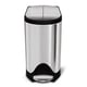 Simplehuman pedaalemmer | Code R | 10 liter | zilver | SI699NA6665
