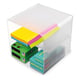 Deflecto Classic Cube organizer | tweedelig | transparant | 153 x 153 x 153 mm | DEF350701
