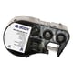 Afbeelding van Brady M4C-500-595-BK-WT vinyl labels wit op zwart | 12,70 mm x 7,62 m (origineel)