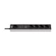 Brennenstuhl 1159780615 stekkerdoos | 5 stopcontacten | USB-A/USB-C poorten | met schakelaar | 1.5 meter | zwart/grijs | BRE1159780615