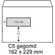Raadhuis dienstenvelop | gegomd | C5 | venster links | 162mm x 229mm | 500 stuks | RAARD-202060